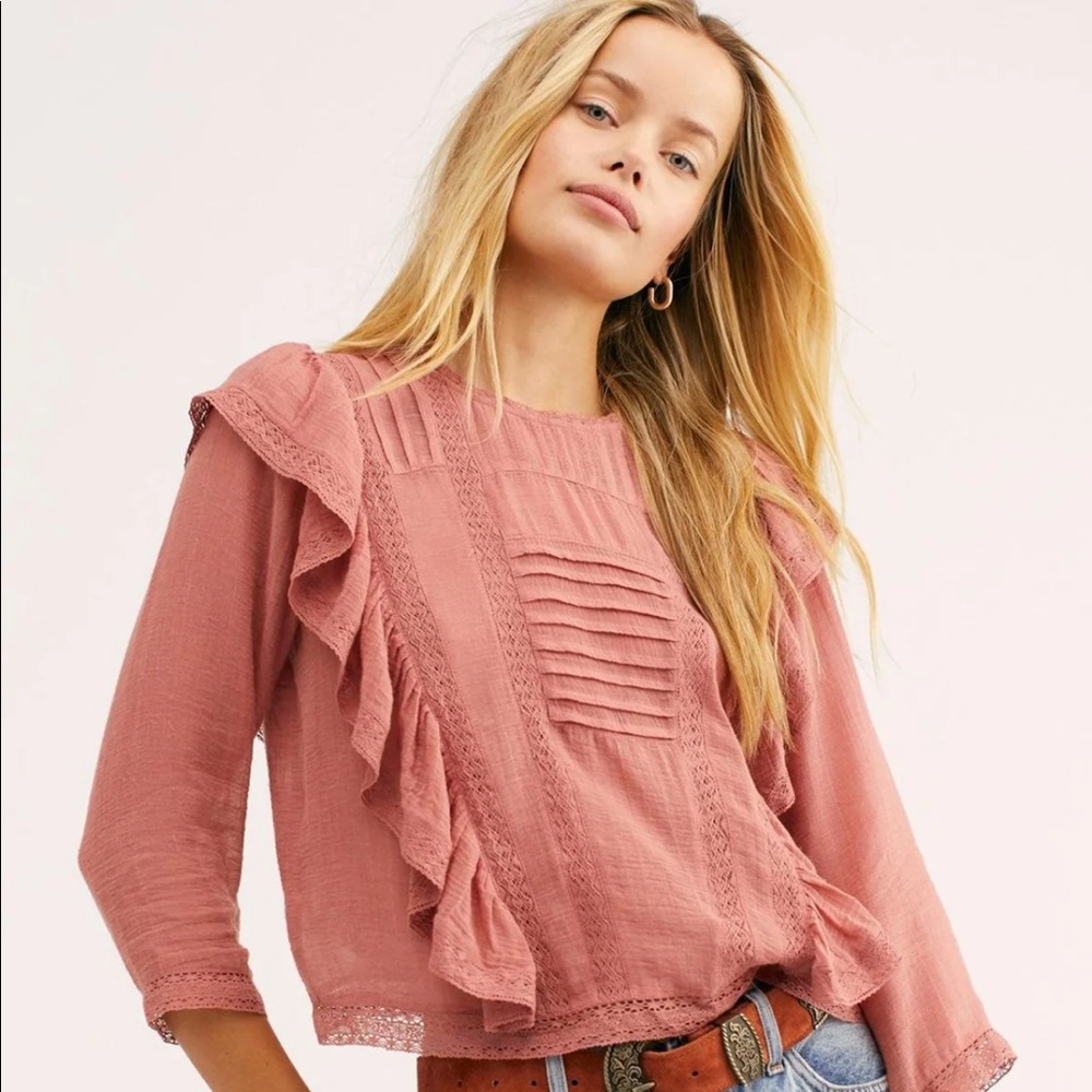 Free People Jasmine Ruffle Top - Picture 4 of 4